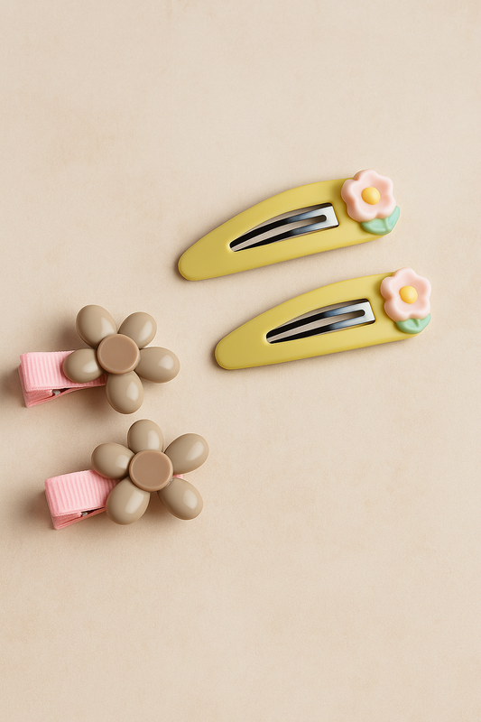 Assorted Hair Clip Set – Stylish Mix for Girls